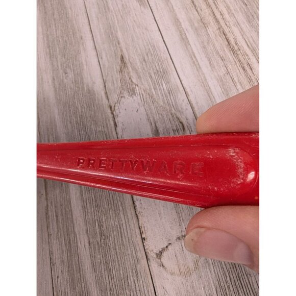 Vintage Prettyware Pan Scraper Plastic Red Handle Spatula USA - Picture 4 of 8
